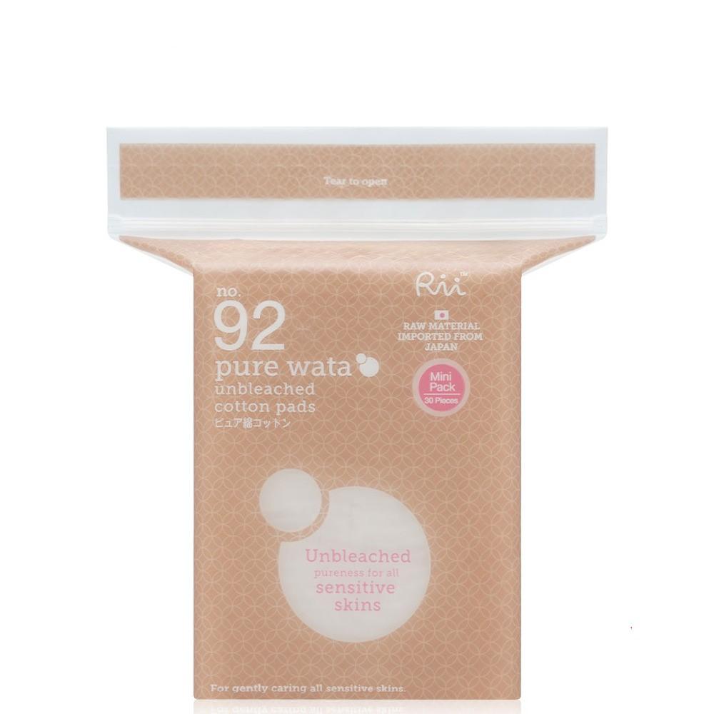 No.92 pure wata unbleached cotton pads 30s