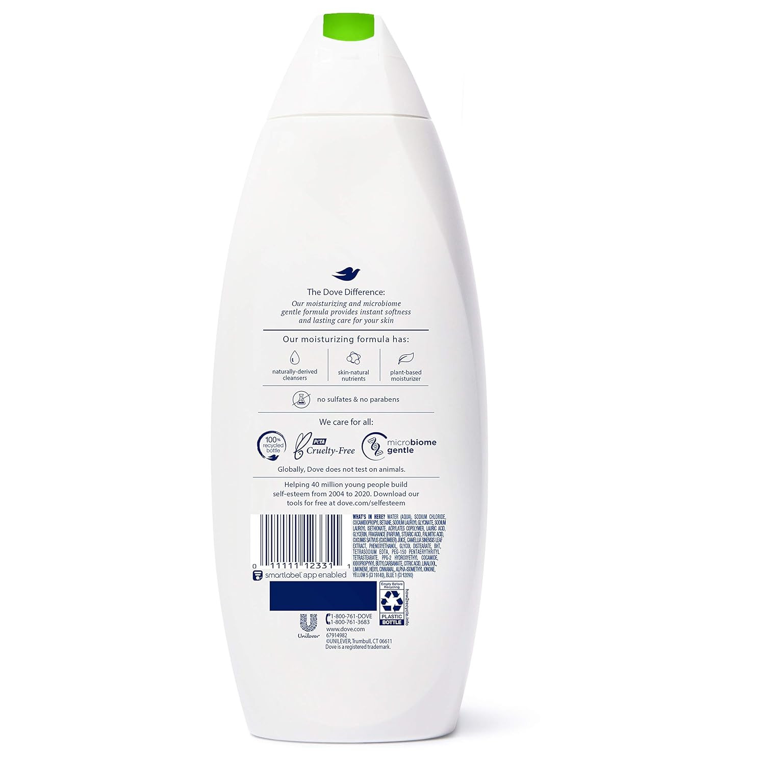 Refreshing cucumber & green tea body wash 650ml