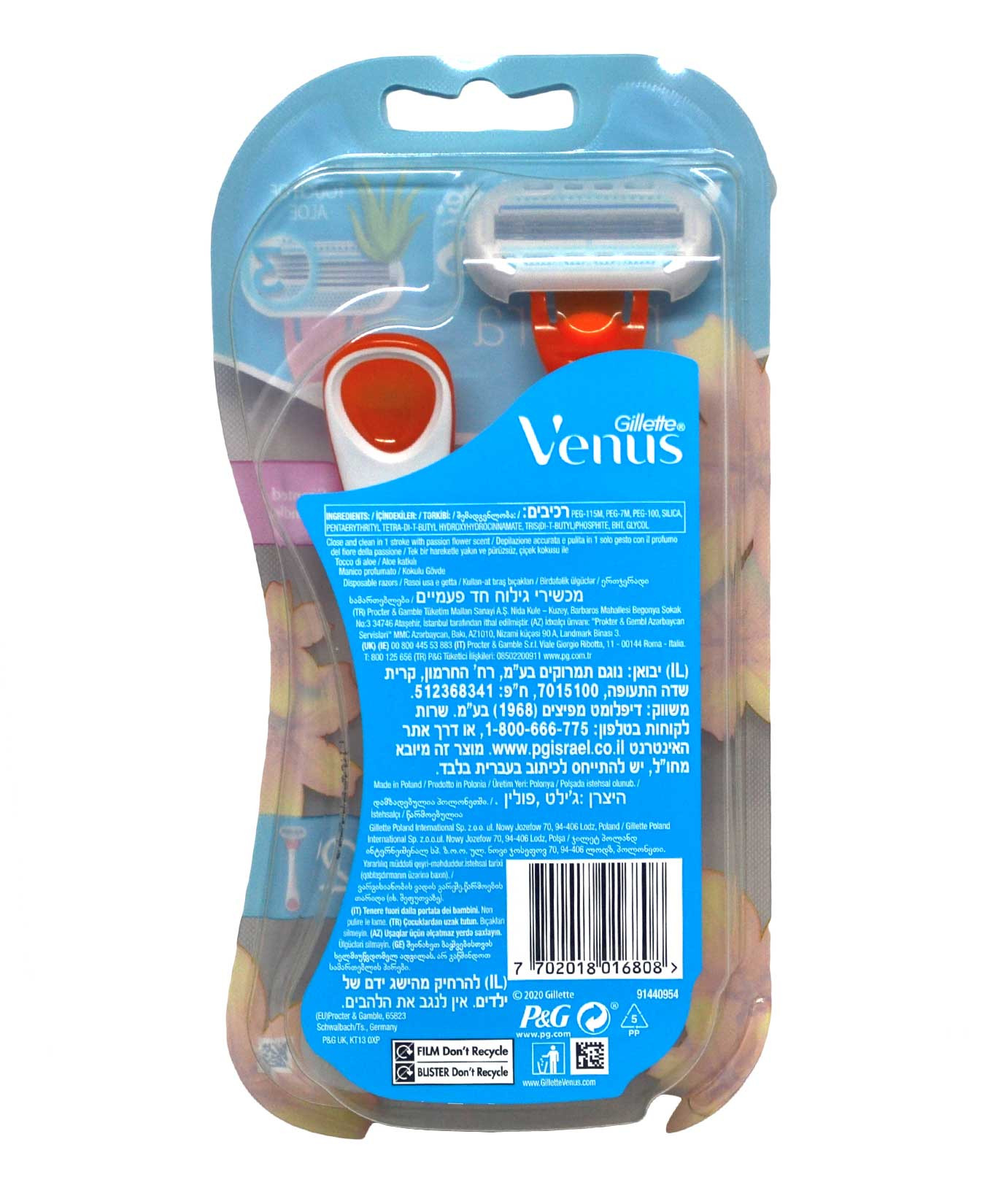Venus riviera scented handle razor blade 2s