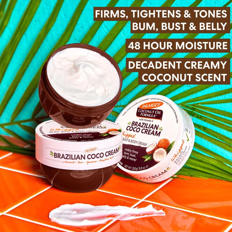 Brazilian Coco Whipped Bum, Bust & Body Cream 250g