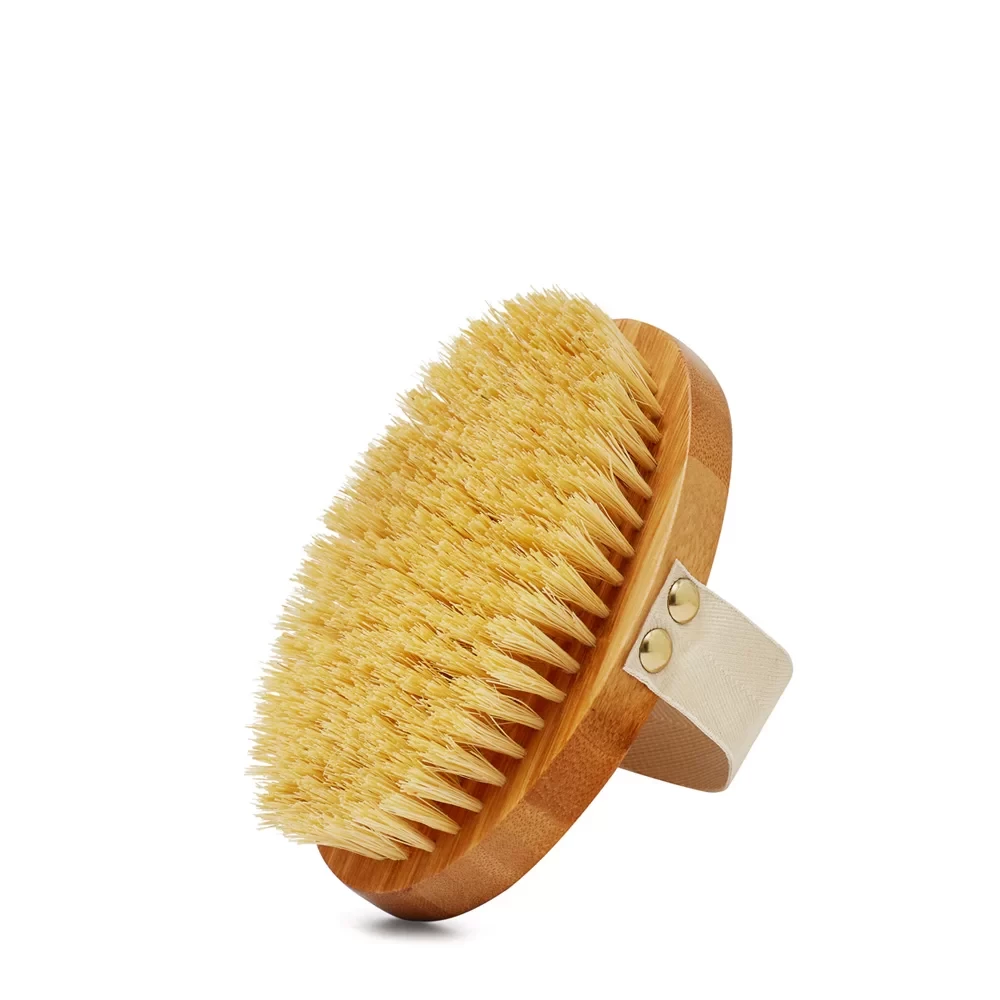 Bamboo agave brush for dry body massage