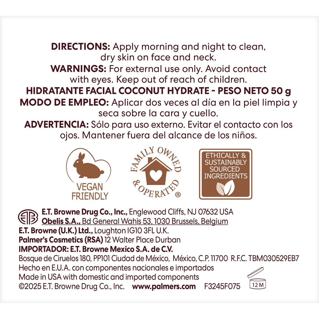 Coconut butter formula coconut hydrate facial moisturizer 50g