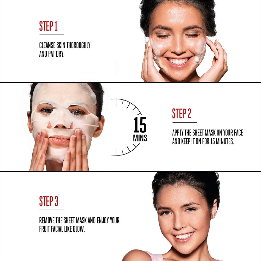 Fruity-licious sheet mask lemon fresh 1s
