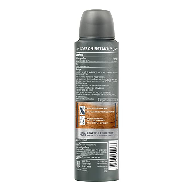 Men talc mineral + sandalwood deodorant spray 150ml