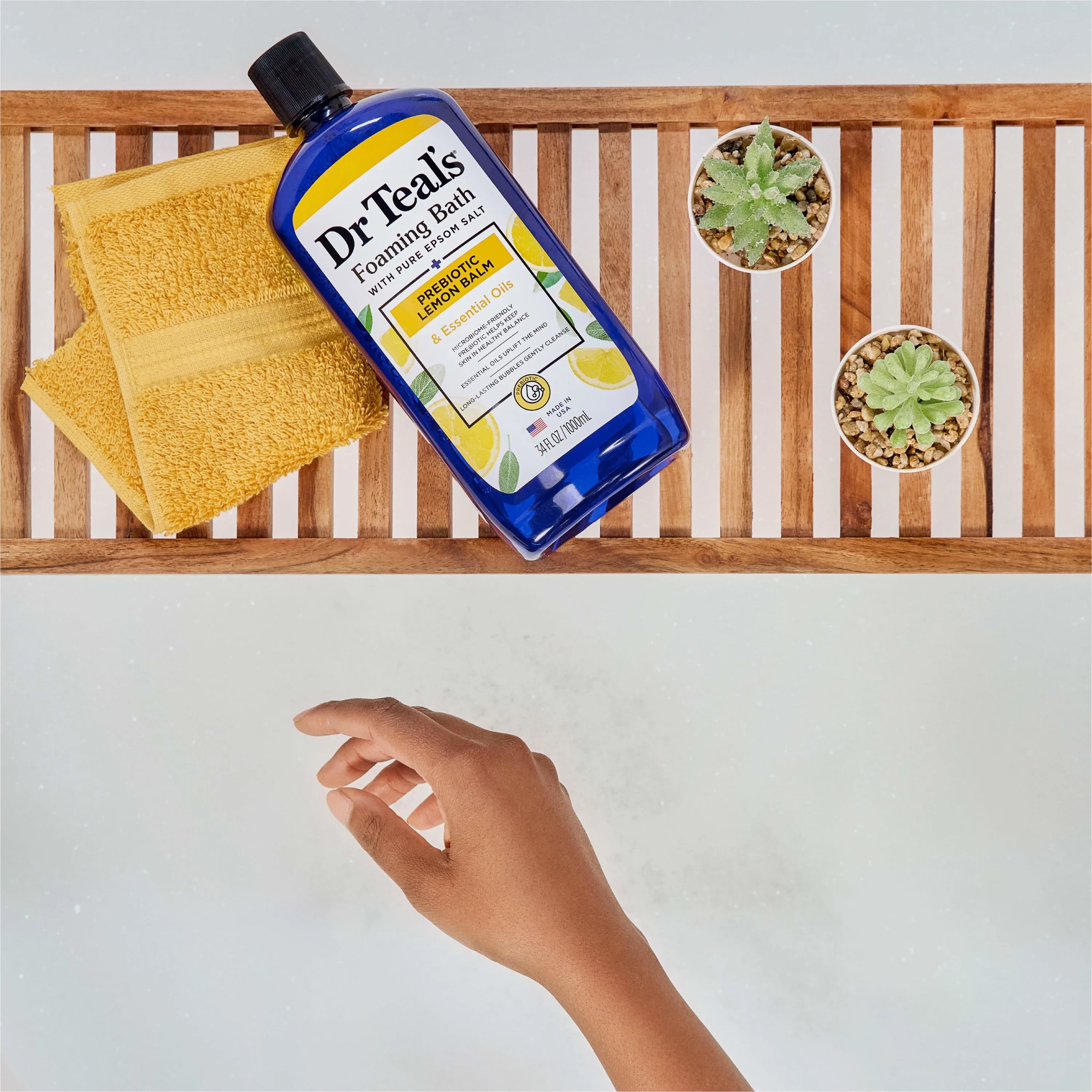 Prebiotic lemon balm & essential oils foaming bath 1000ml