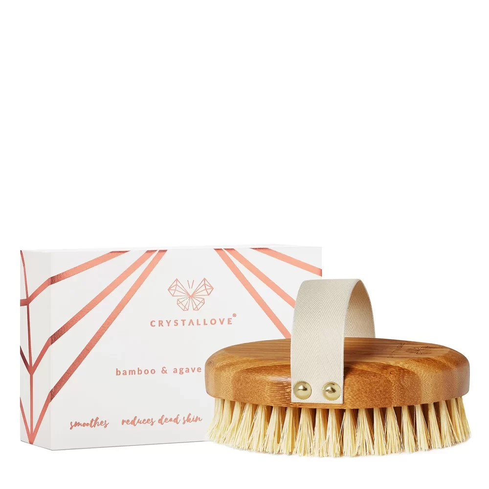 Bamboo agave brush for dry body massage