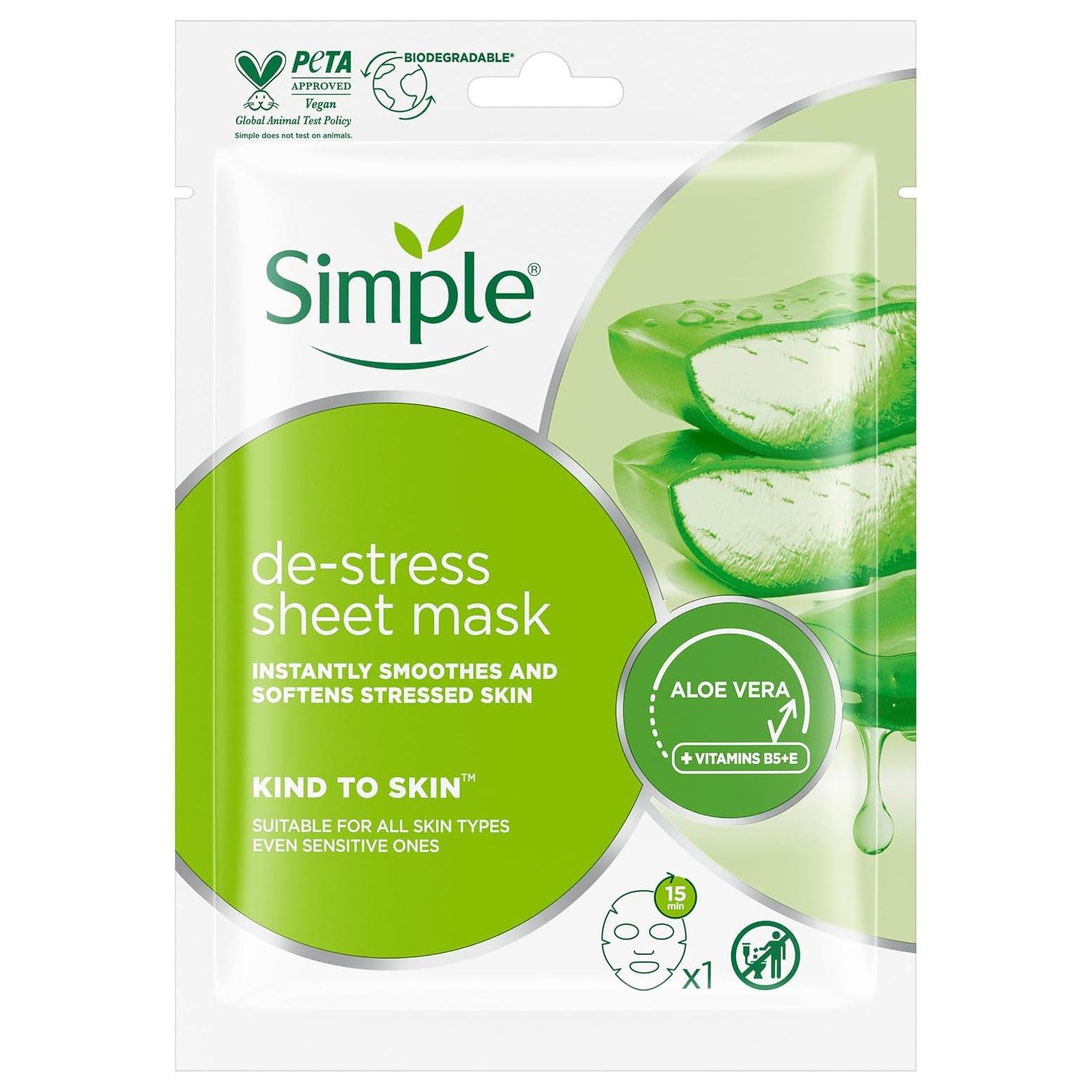 Kind to Skin de-stress sheet mask 1s