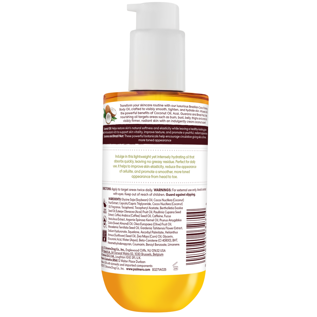 Brazilian Coco Firming Bum, Bust & Body Oil 192ml