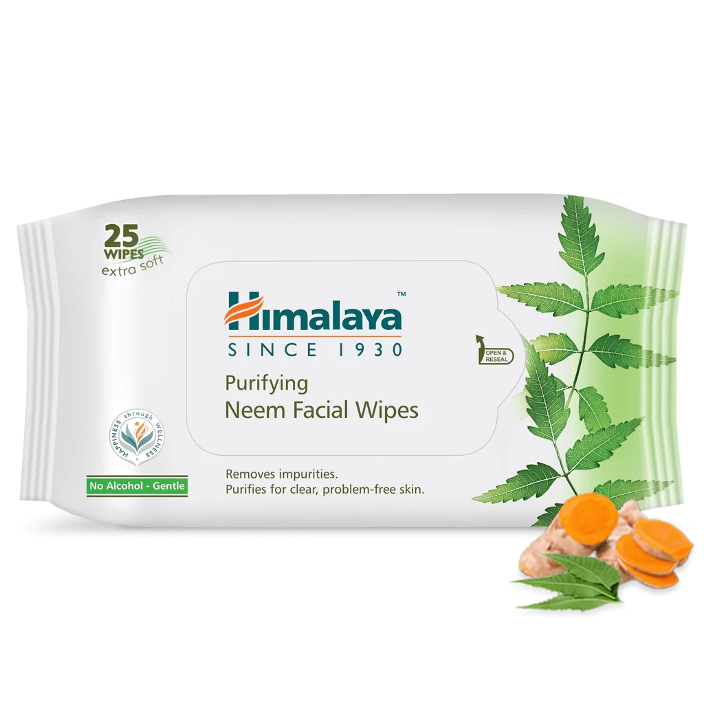 Purifying neem face wipes 25's
