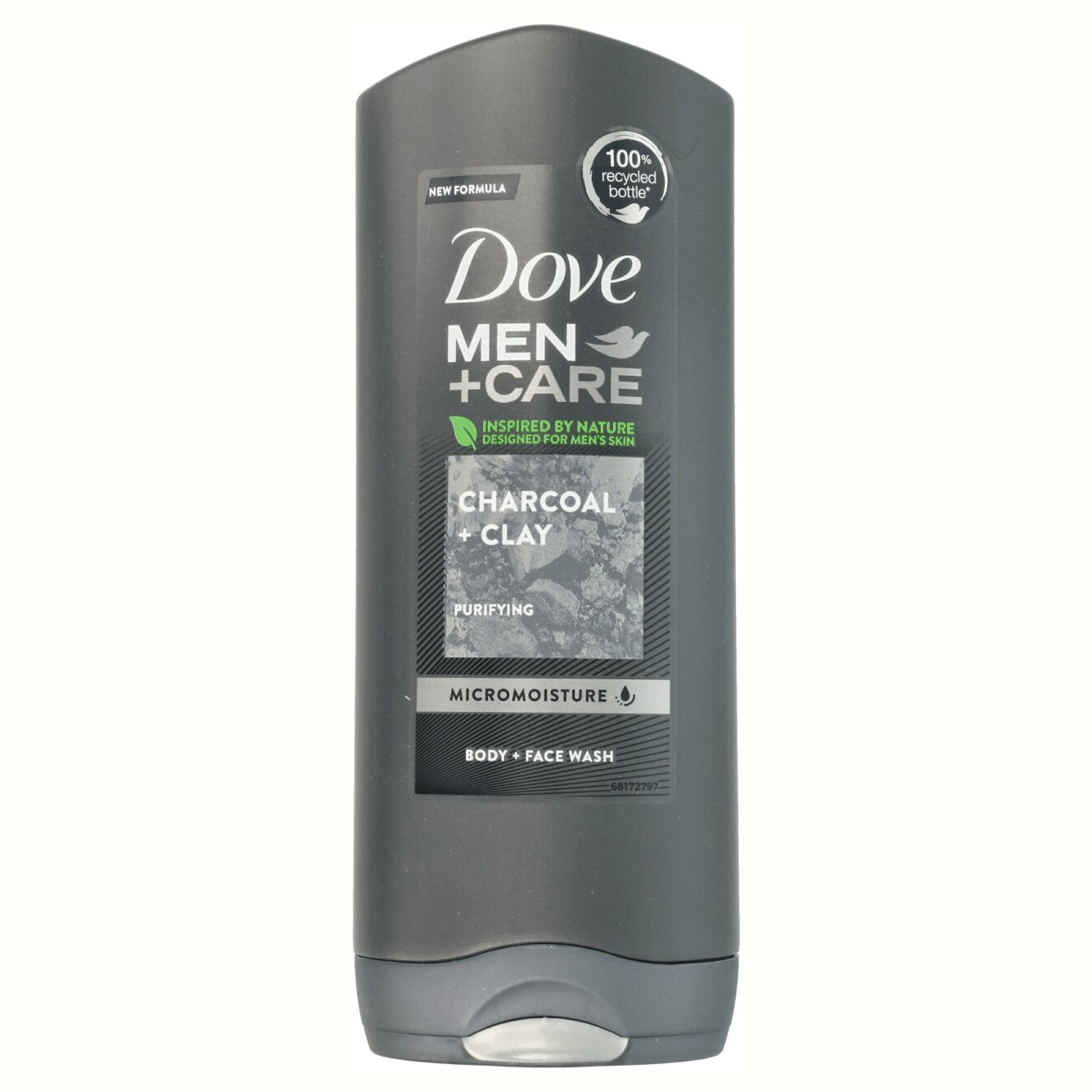 Men care charcoal + clay purifying body & face wash 400ml