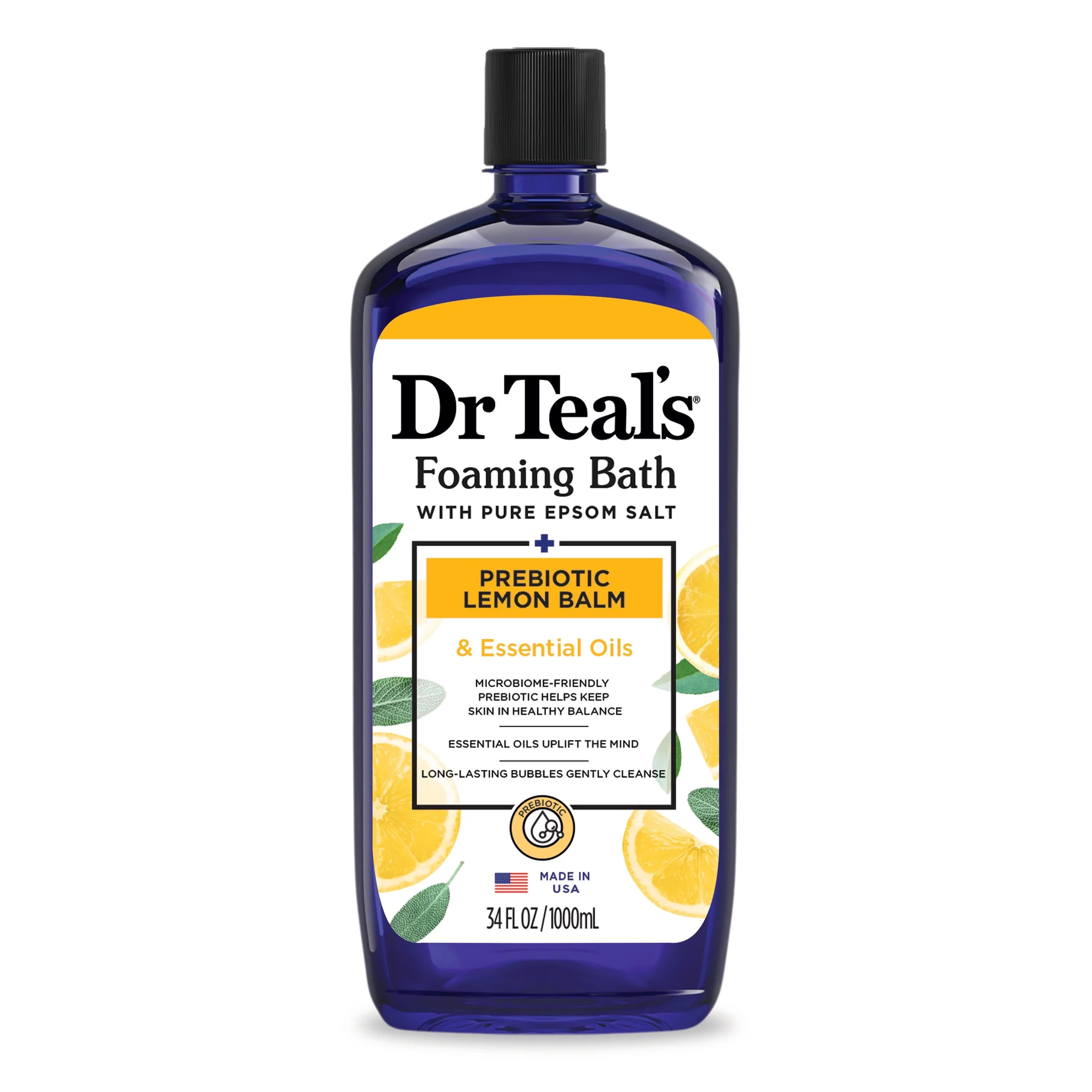 Prebiotic lemon balm & essential oils foaming bath 1000ml