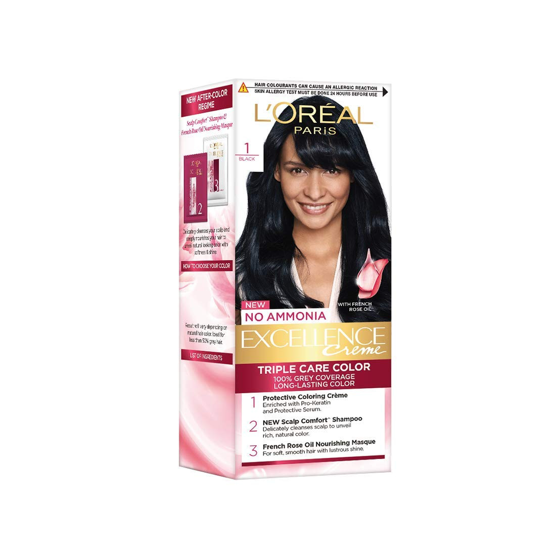 Excellence creme triple care color 1 black 25g + 25ml