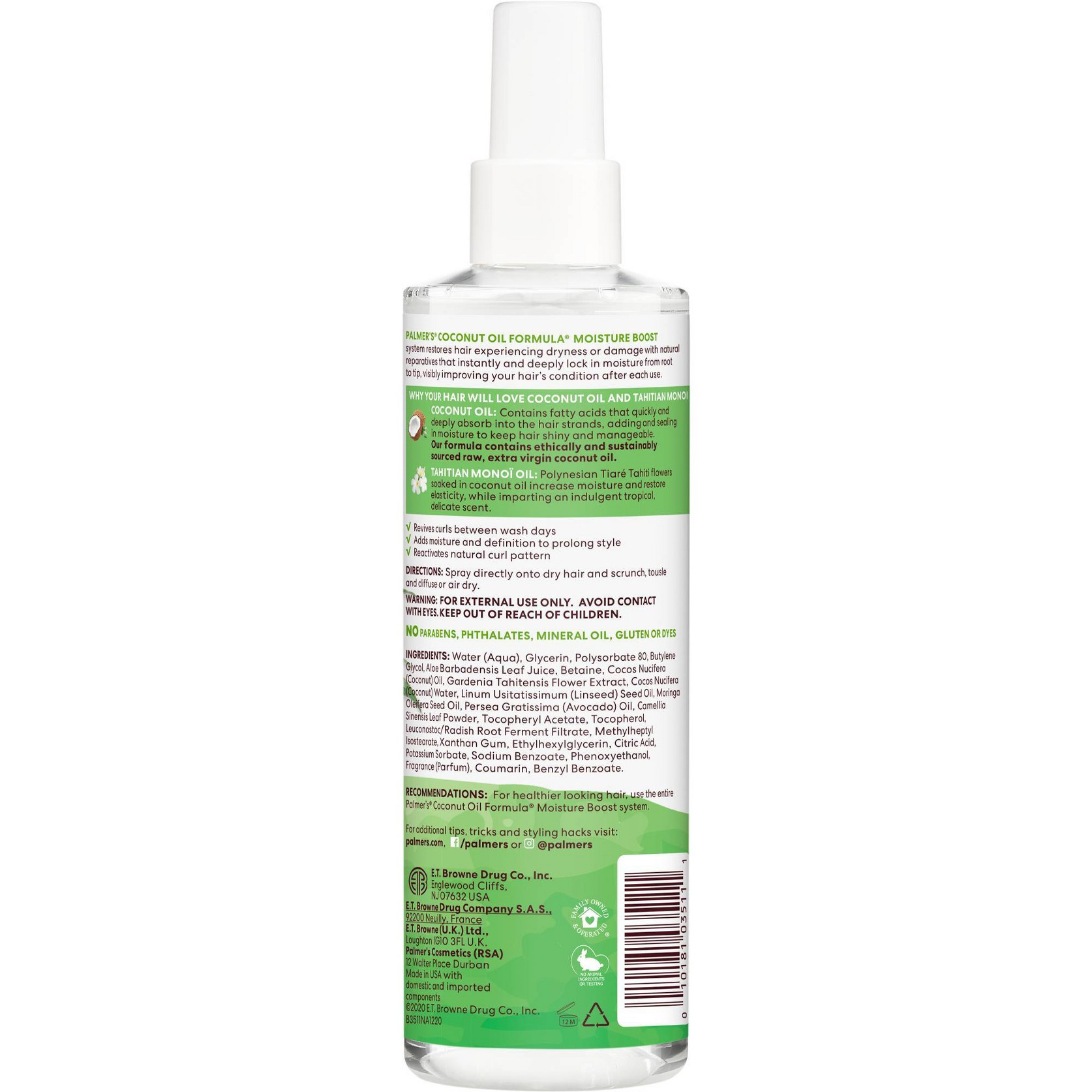 Moisture boost curl refresher 250ml