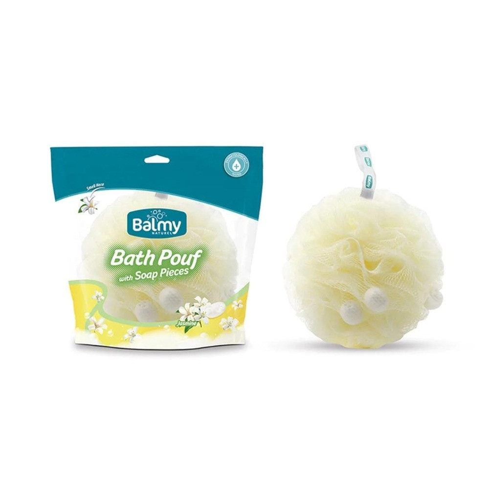 Jasmine soap bath pouf