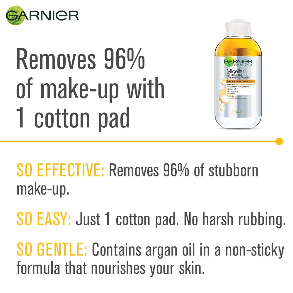 Micellar oil-infused cleansing water for all skin types 125ml