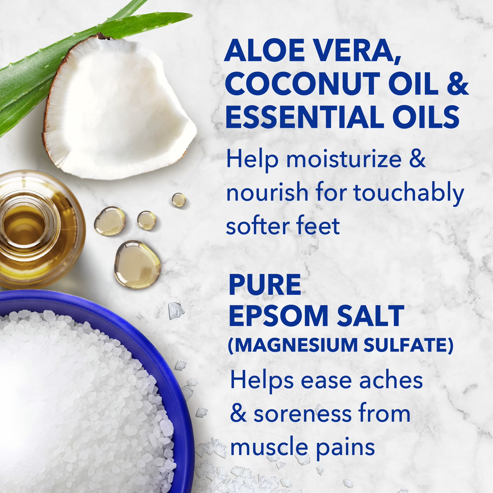 Foot care therapy with pure Epsom salt foot scrub 170g