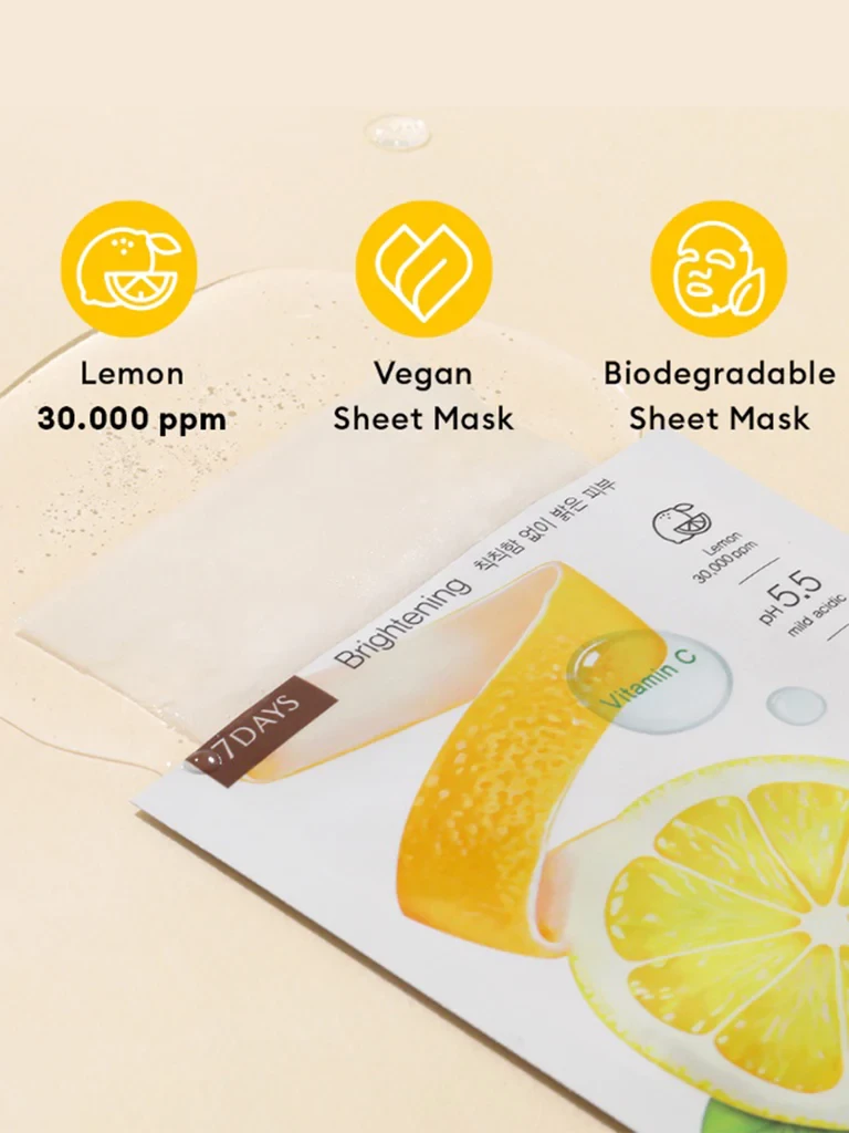 Seven Days Mask Lemon C 1 sheet