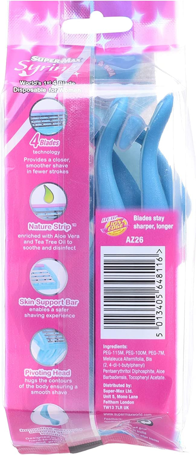 Syrine disposable razor 6pc pack
