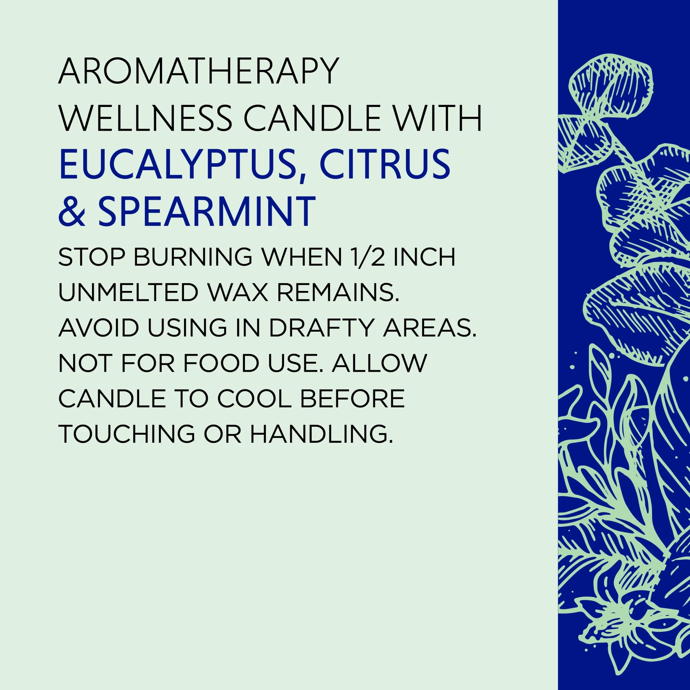 Aromatherapy Stress Relief Candle with Eucalyptus & Citrus 170g