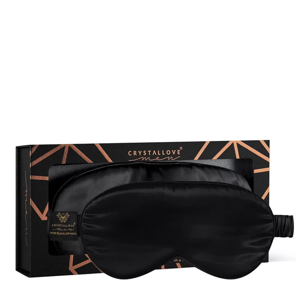 Mens Silk blindfold - black