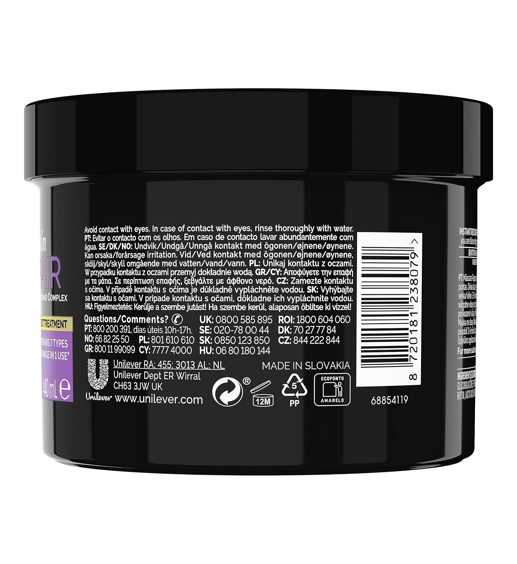 Biotin repair instant recovery mask 440ml