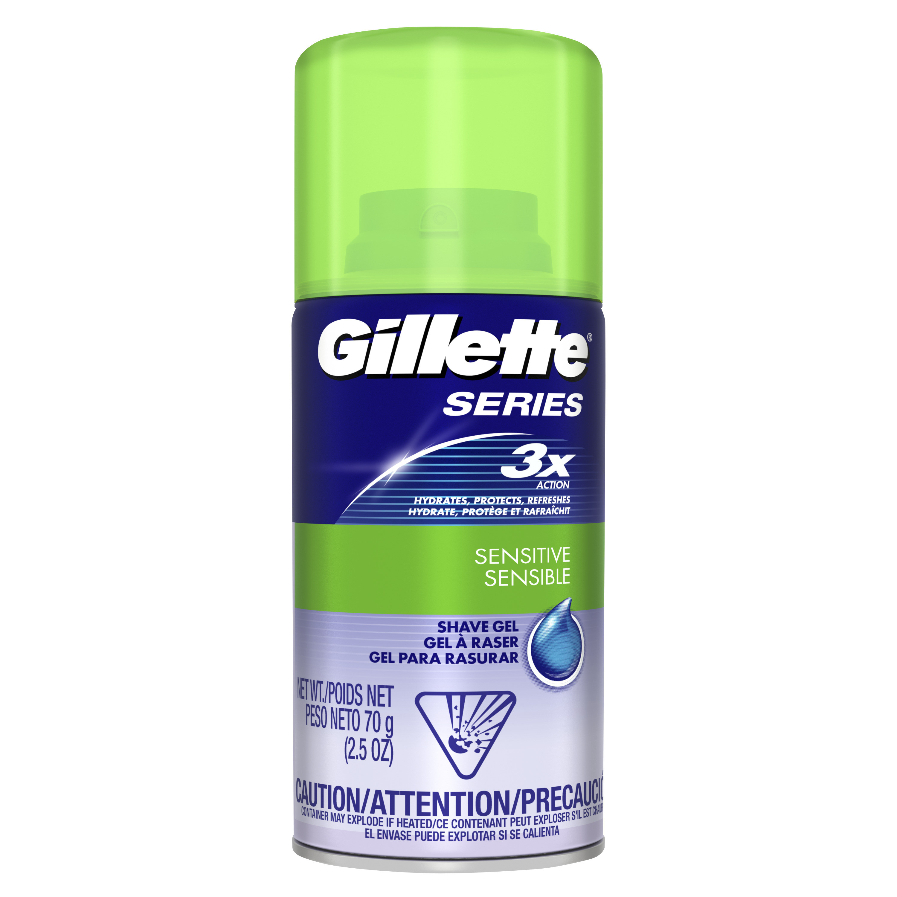 3x Action Sensitive shave gel 70g