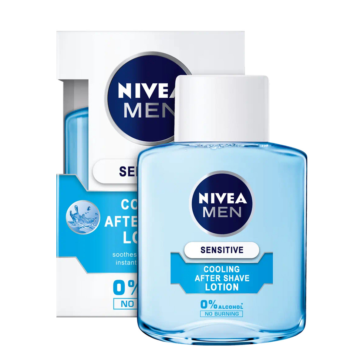 Men sensitive cooling after shave fluid 100ml