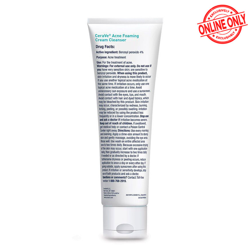 Acne foaming cream cleanser 150ml