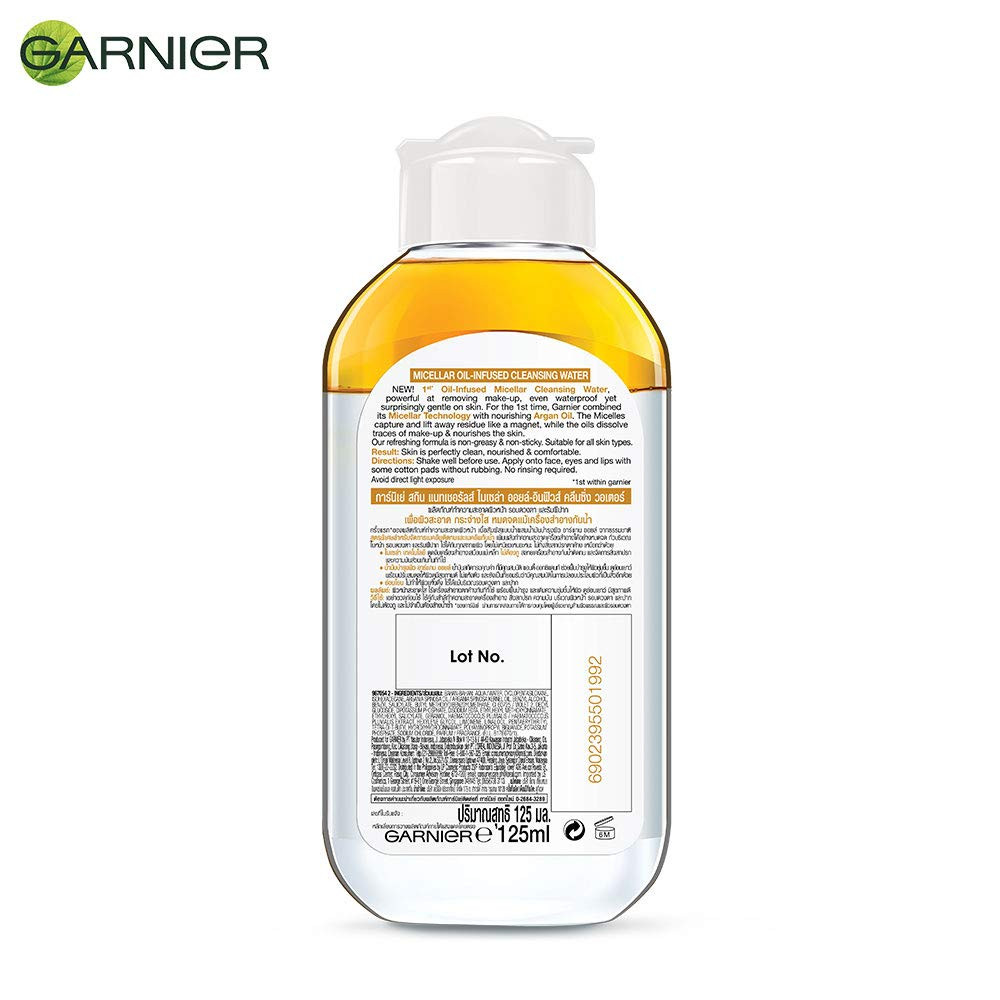 Micellar oil-infused cleansing water for all skin types 125ml