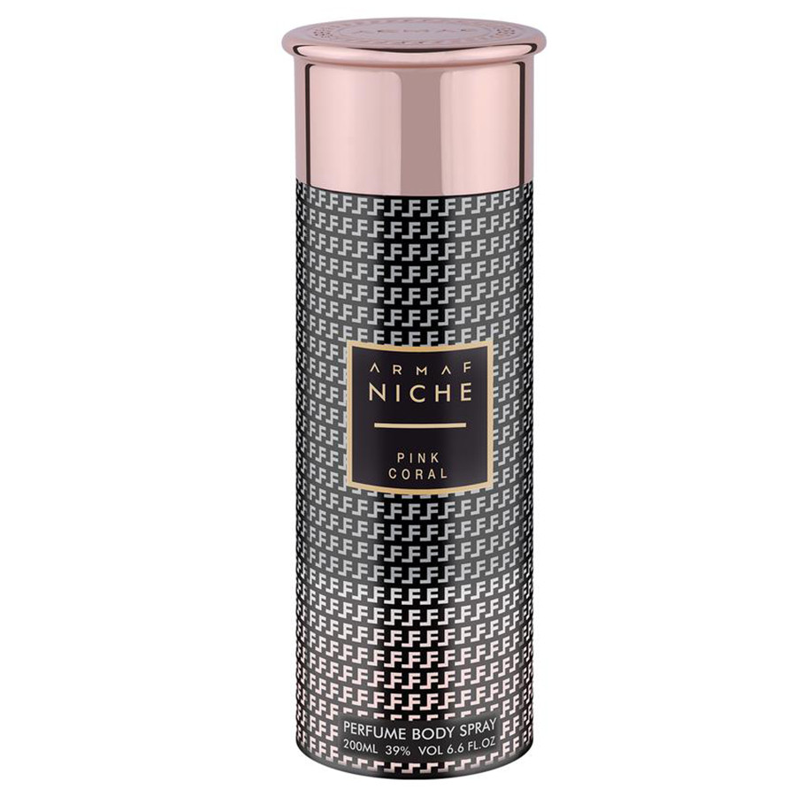 Niche pink coral body spray for women 200ml