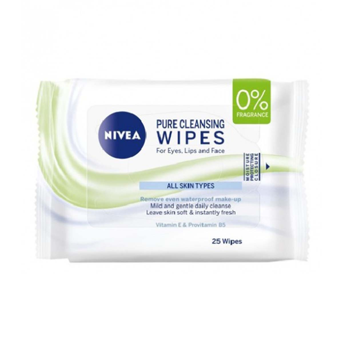 Pure cleansing wipes for eyes, lips and face 25 wipes