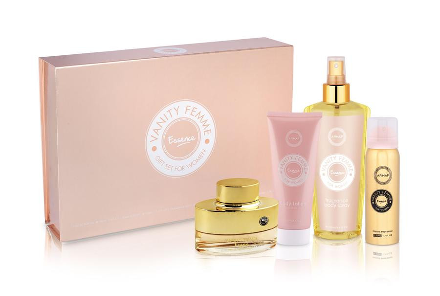 Vanity femme essence for woman 4 in 1 gift set