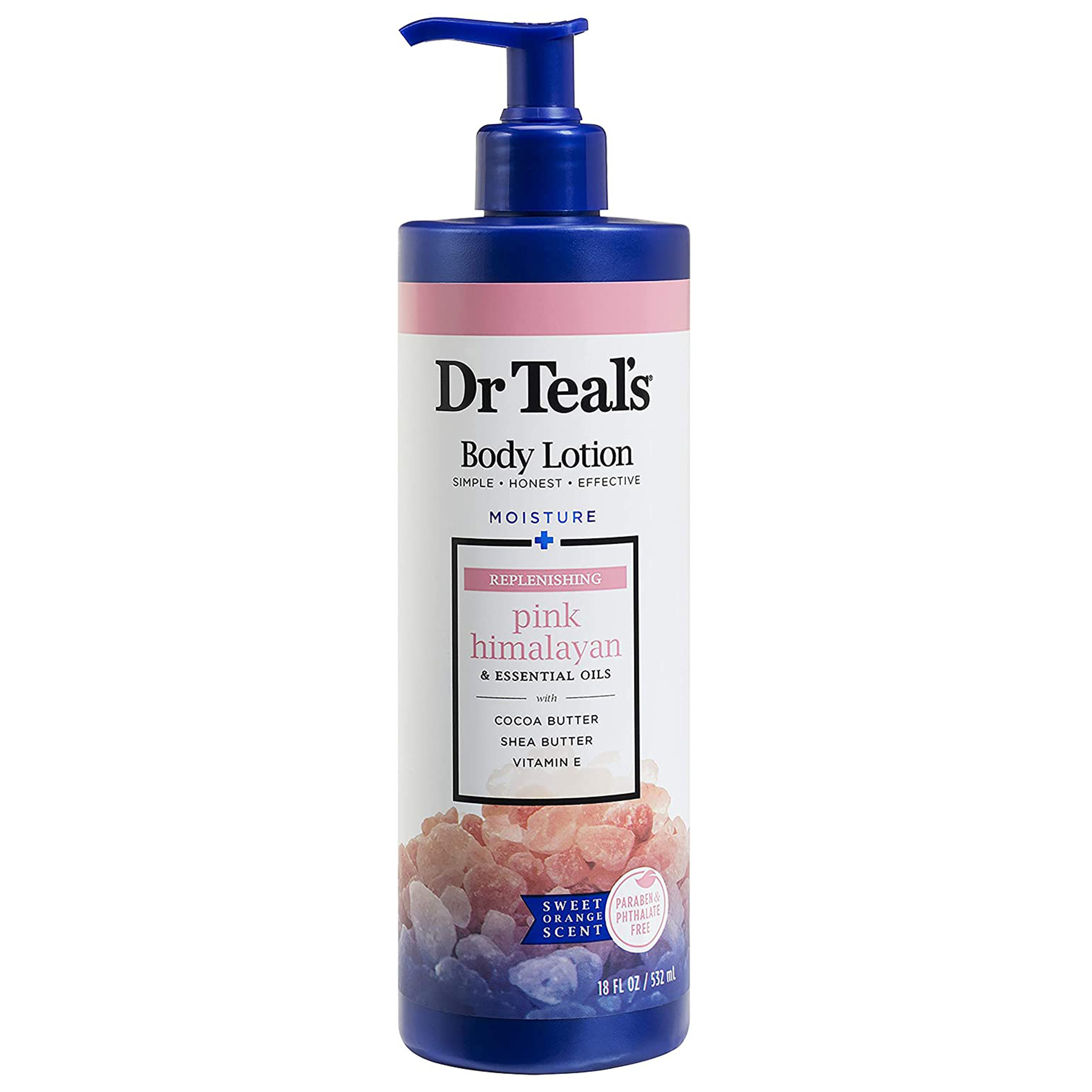Moisture + replenishing pink himalayan essential oils body lotion 532ml