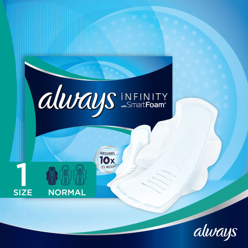 Infinity with smart foam normal size 1 with wings 12pads
