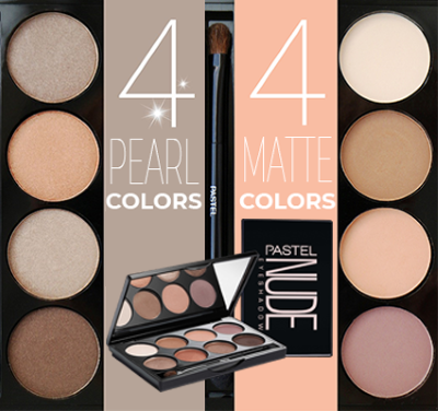 Nude eyeshadow set 8x3g