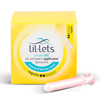 Smart fit compact applicator regular tampons 16s