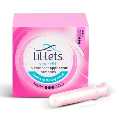 Smart fit compact applicator super tampons 15s