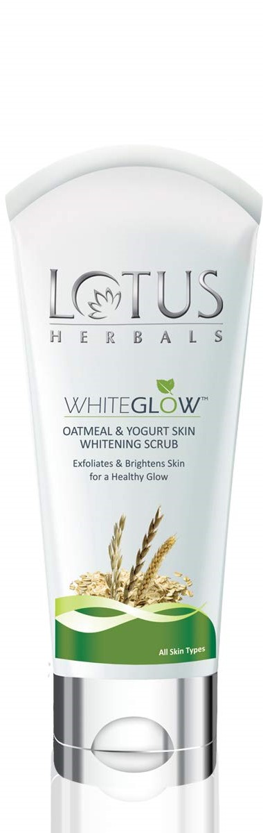 Whiteglow oatmeal & yogurt skin whitening scrub all skin type 100g
