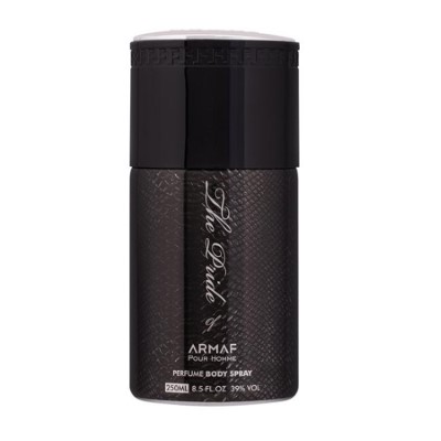 The pride of armaf black body spray for men 250ml
