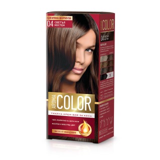Hair color cream light chestnut no.04 45ml