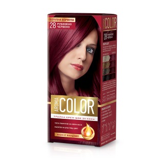 Hair color cream ruby red no.28 45ml