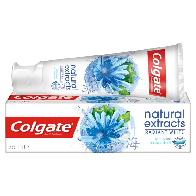 Natural extracts radiant white seaweed & salt toothpaste 100g