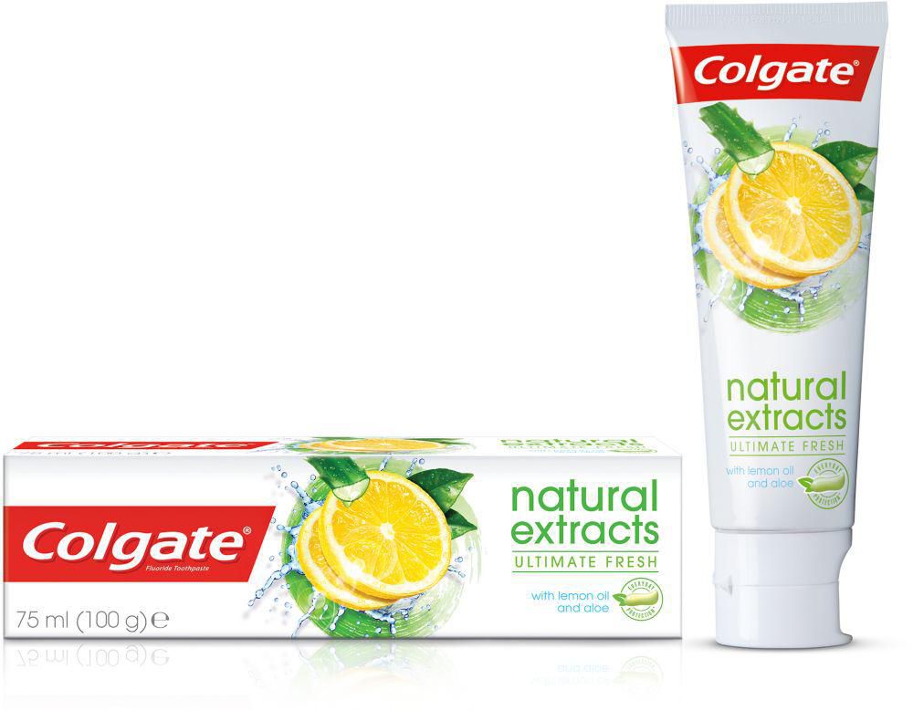 Natural extracts ultimate fresh lemon oil & aloe toothpaste 100g