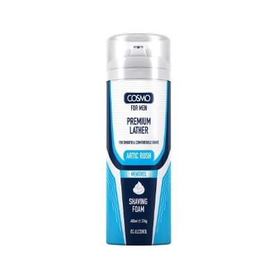 Arctic rush menthol shaving foam for men 400ml