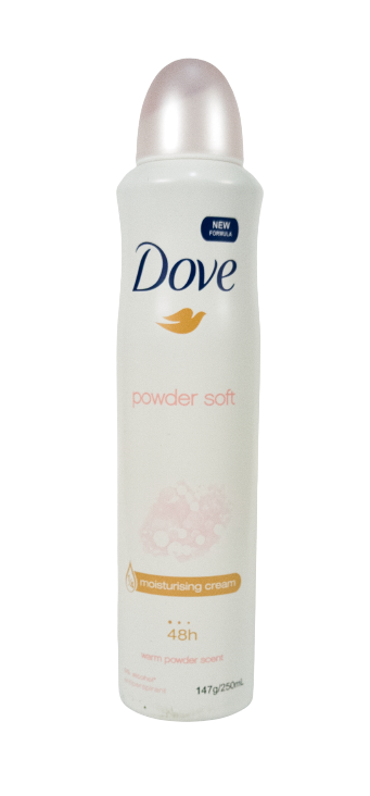 Power soft warm powder scent deodorant spray 250ml