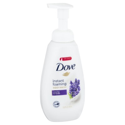 Instant foaming relaxing lavender body wash 400ml