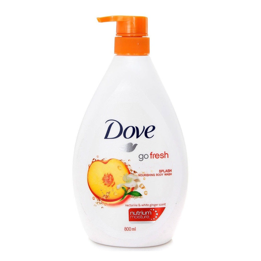 Go fresh splash nectarine & white ginger scent nourishing body wash 800ml
