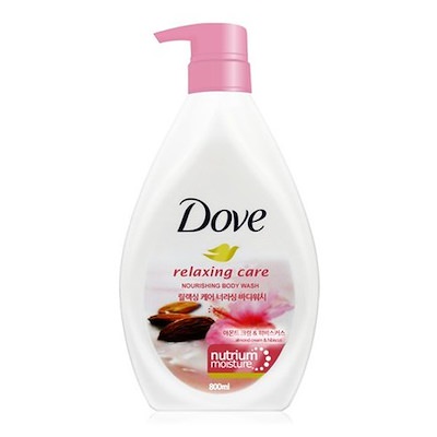 Relaxing care almond cream & hibiscus nourishing body wash 800ml