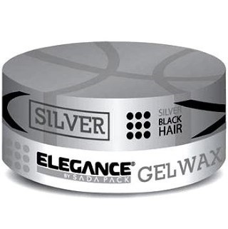 Gel wax silver black hair 140g
