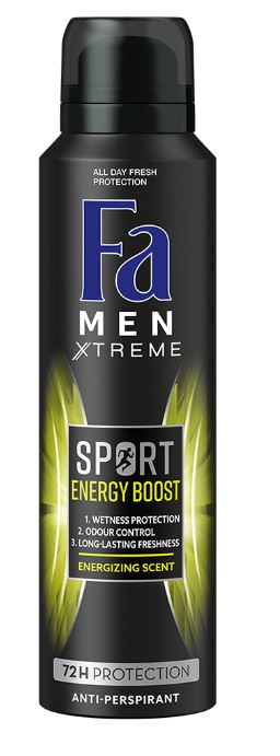 Men sport energy boost deodorant spray 200ml